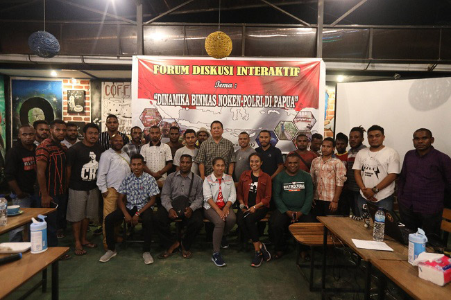 Mahasiswa Se Kota Jayapura Dukung Program Binmas Noken Polri